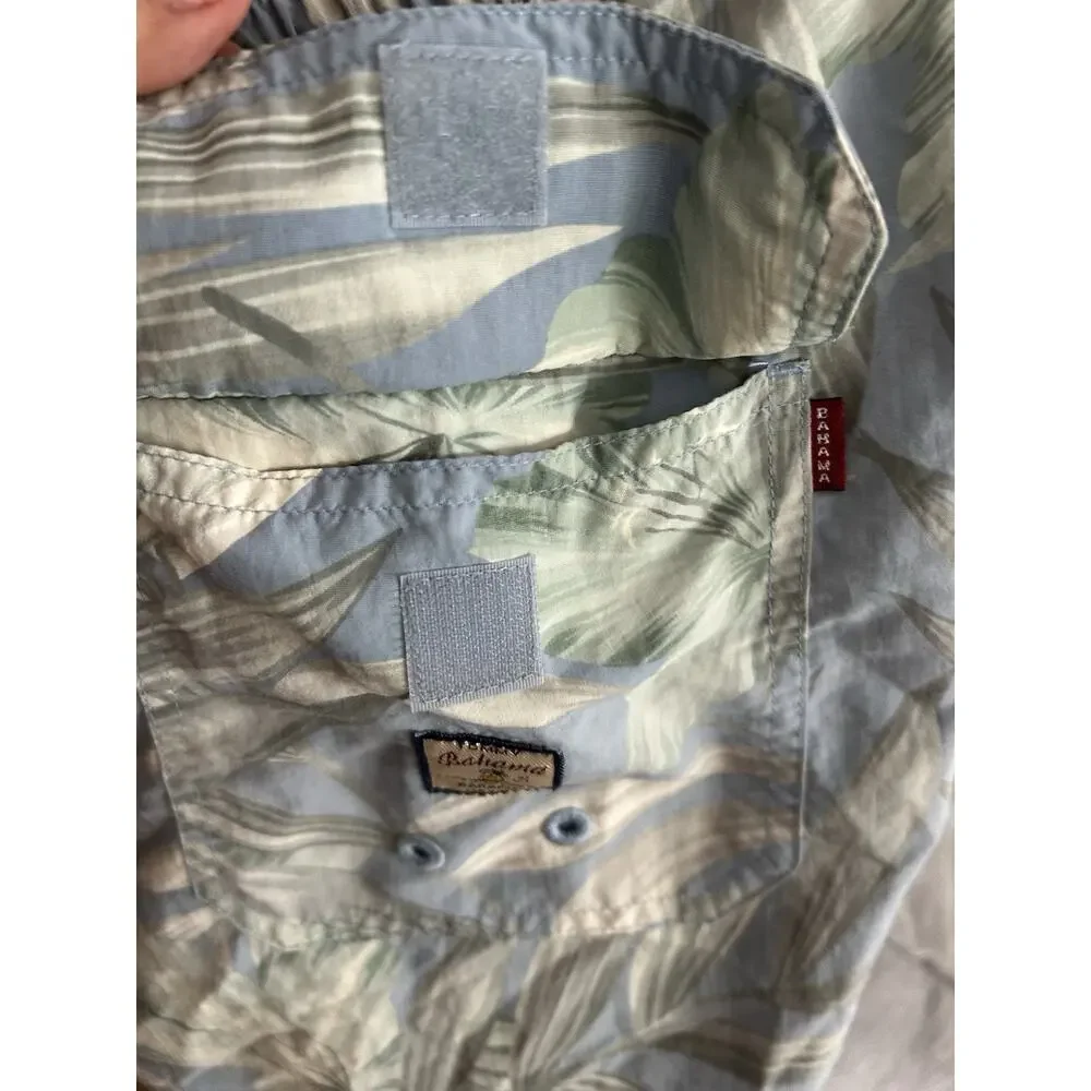 Tommy Bahama Swim Shorts Blue Mens S Trunks Board Tropical Hawaiian Floral